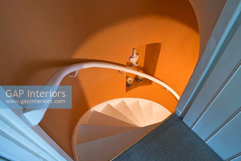 Detail of orange staircase