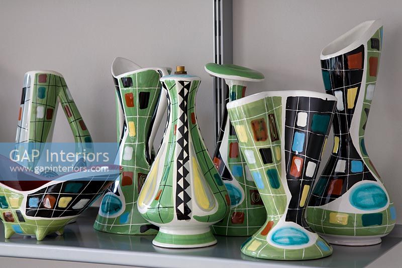 Collection of colourful ceramics