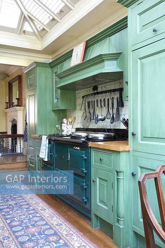 Traditional kitchen with aga