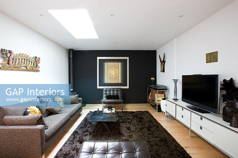 Gap Interiors Contemporary Living Room With Black