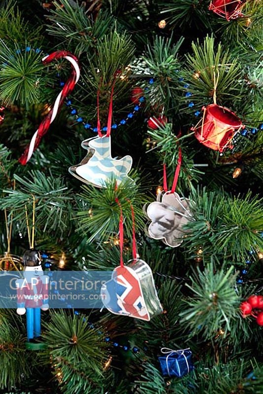 Christmas decorations on tree