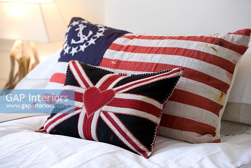 Cushions made from old flags