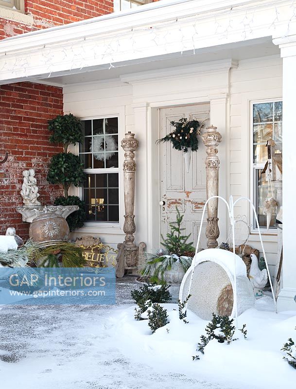 Porch in the snow