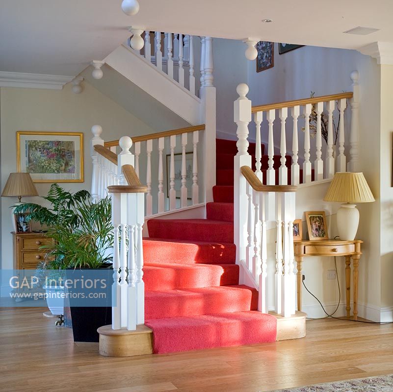 Classic staircase and hallway 