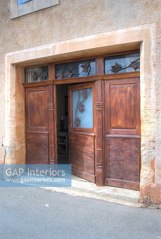 Classic wooden front door 
