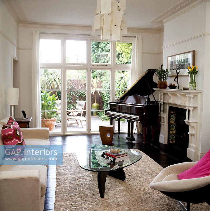 Piano in classic living room 