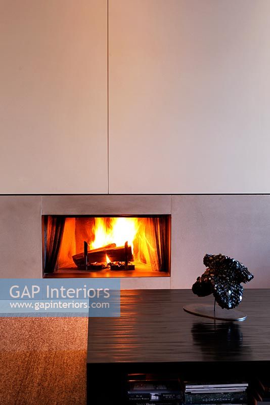 Modern fireplace 