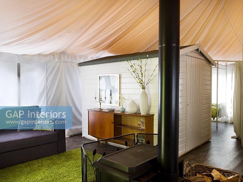 Tented living room