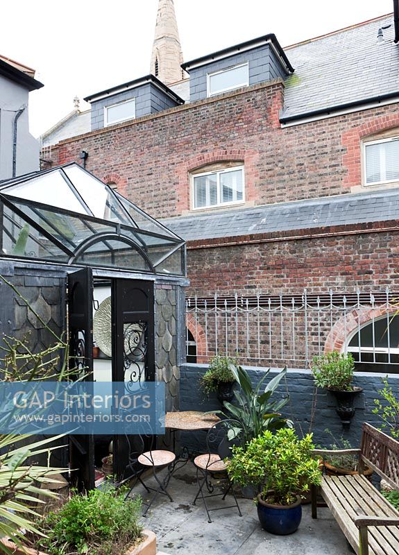 Classic conservatory and roof terrace