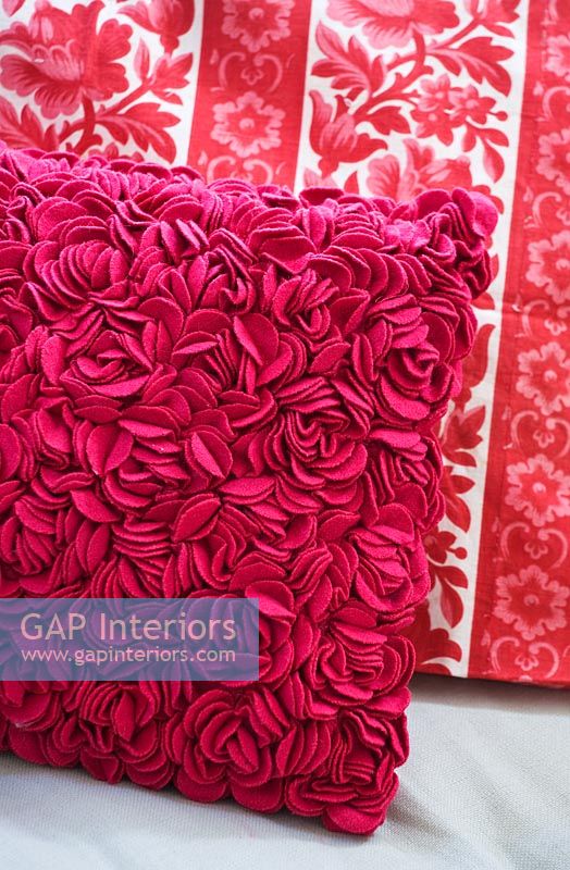 Vintage and modern rose cushions