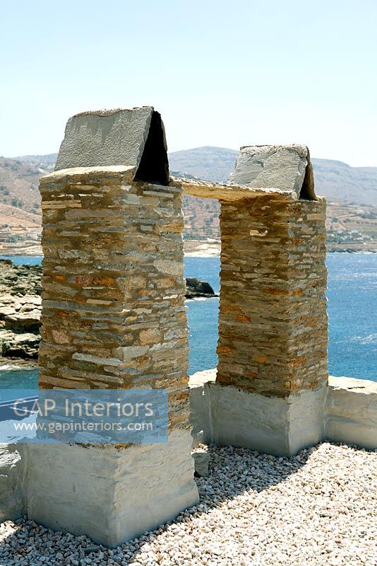 Traditional stone chimneys