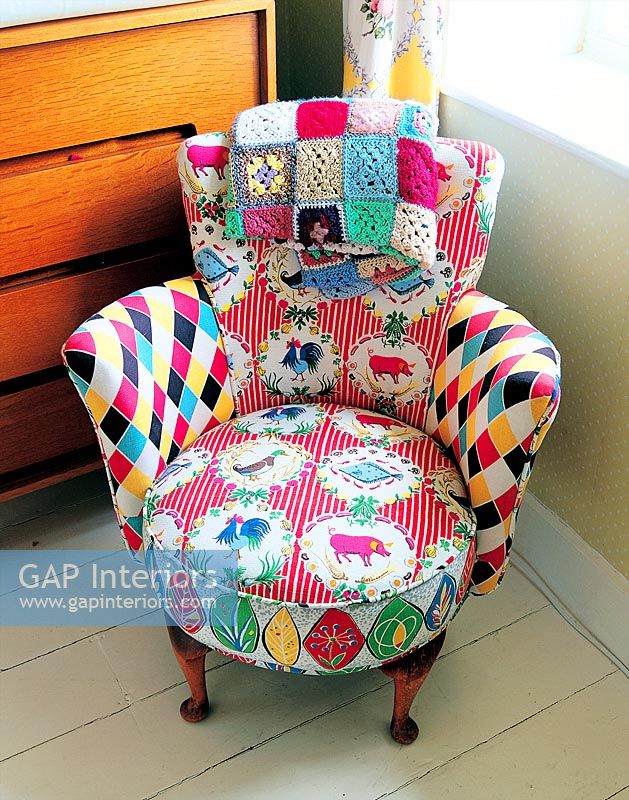 Colourful armchair
