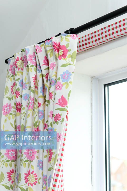 Floral curtains
