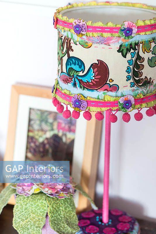 Patterned lampshade