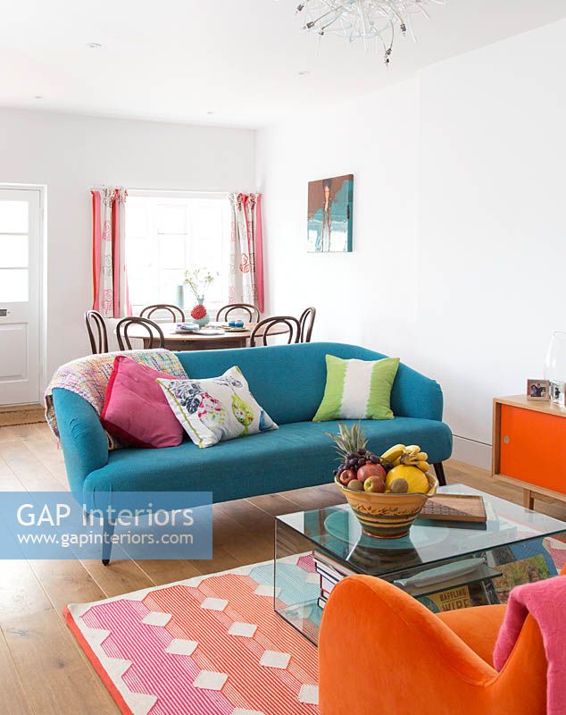 Colourful sofas