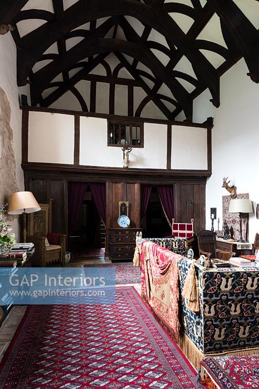 The Great Hall with gallery, Cothay manor