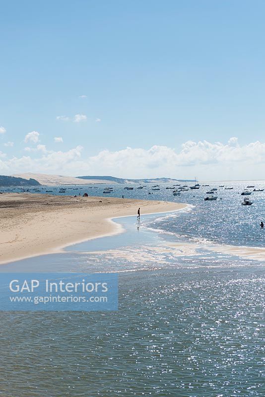 Beach scene, Cap Ferret, France