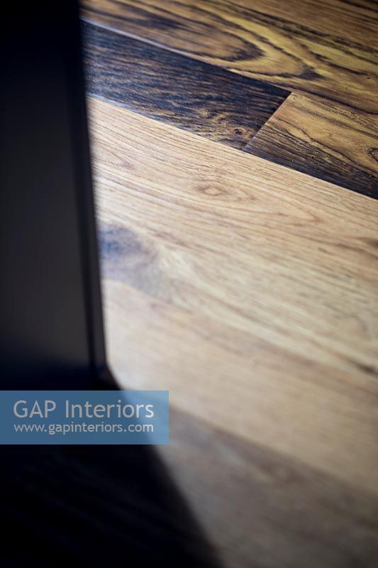 Detail of wooden floorboards 