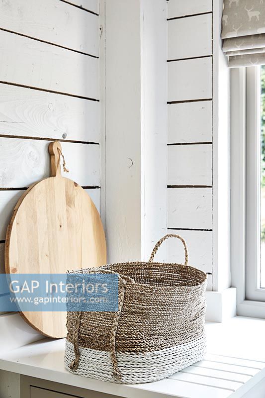 Country style rattan basket 