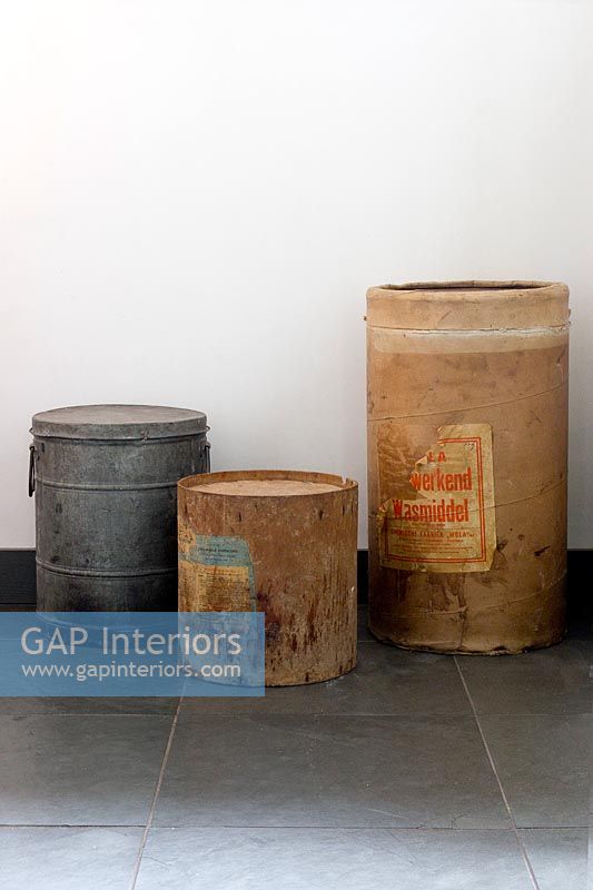 Vintage storage containers 