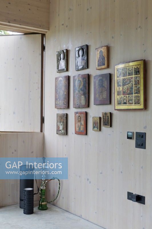 Religious icons in contemporary home