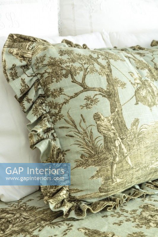 Toile de Jouy is a traditional fabric in French homes.