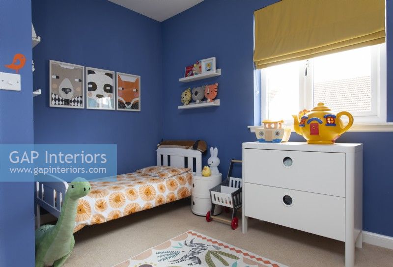 Colourful modern childs bedroom