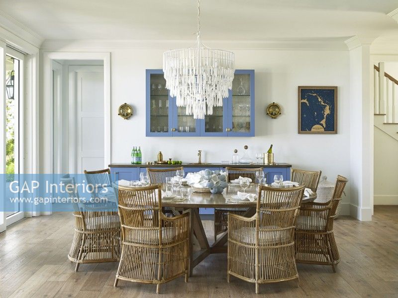 The open plan dining room of the Bakers bay project in the Bahamas