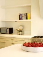 Modern kitchen with shelving 
