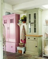 Colourful kitchen cupboards 