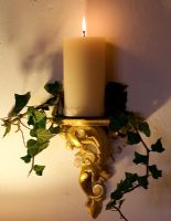 Wall mounted candle