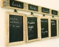 Blackboards in kitchen