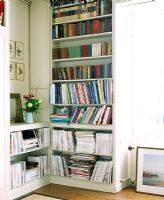 Detail of book shelves 