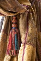Detail of curtain and tie back