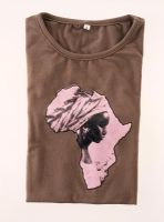 Shirt with a logo of Africa