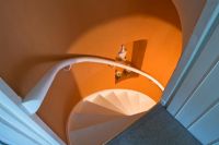 Detail of orange staircase