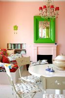 Colourful kitchen and dining room