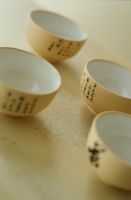 Close-up of Asian bowls