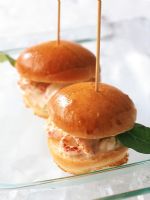 Close-up of small sandwiches