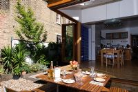 Modern extension and outdoor dining area 