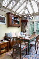 Dining room in conservatory 