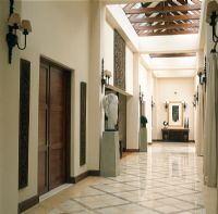 Contemporary marble hallway