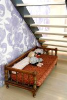 Childs seating area under stairs 