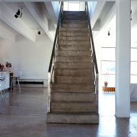 Contemporary concrete stairs