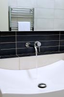 Detail of modern bathroom sink