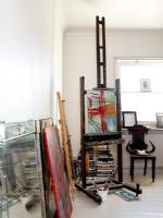 Easel and artwork