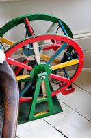 Colourful wooden ferris wheel toy