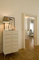 Chest of drawers in modern bedroom 