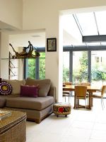 Modern living room and conservatory 