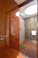 Modern wetroom shower